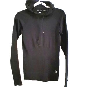 Athletic Hoodie RBX Black compression Woven Pullover hoodie Sz Med EUC